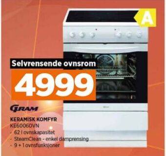 POWER Gram komfyr tilbud