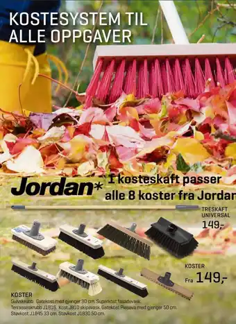 Jernia Jordan kosteskaft tilbud