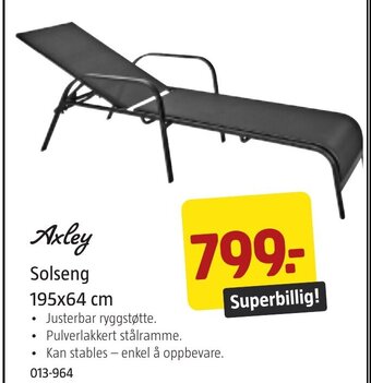 Jula Axley Solseng 195x64 cm tilbud