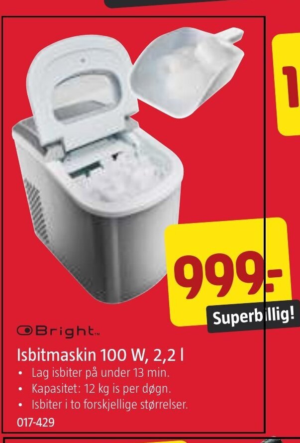 Jula Isbitmaskin 100 W, 2,2 I tilbud