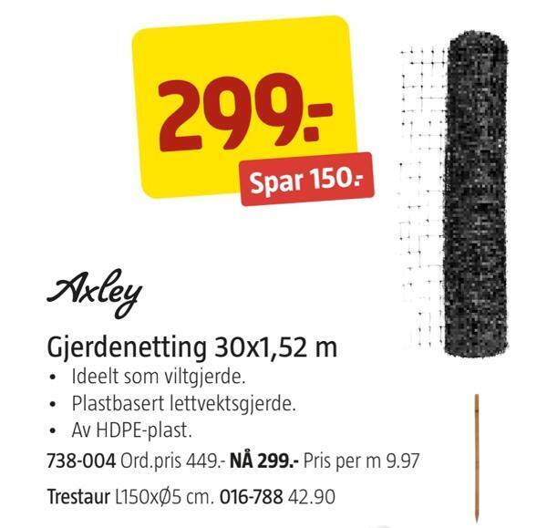 Jula Gjerdenetting 30x1,52 m tilbud