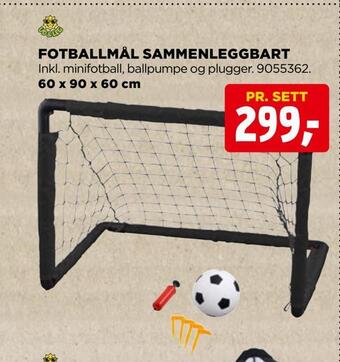 jem & fix Fotballmål sammenleggbart tilbud