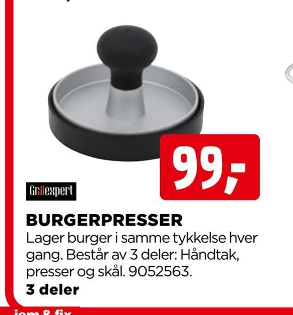 jem & fix Burgerpresser tilbud
