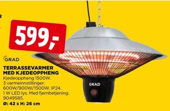 jem & fix Terrassevarmer med kjedeoppheng tilbud