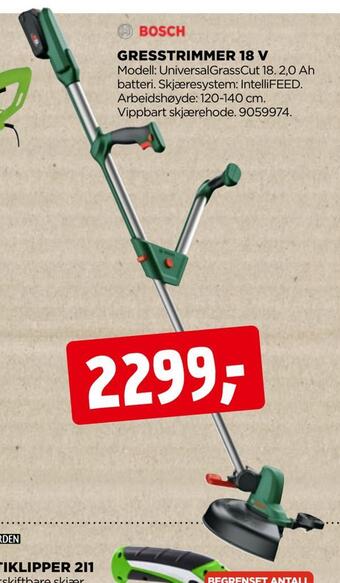 jem & fix Gresstrimmer 18 v tilbud