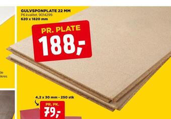 jem & fix Gulvsponplate 22 mm tilbud