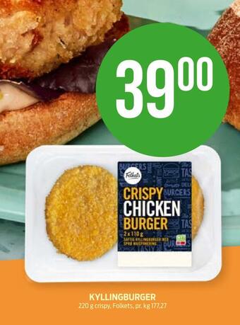 Kiwi Kyllingburger tilbud