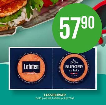 Kiwi Lakseburger tilbud