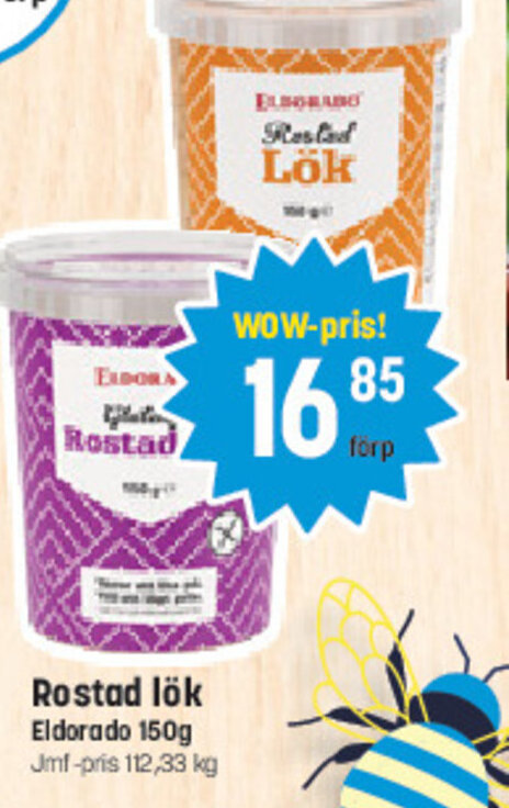 eurocash Rostad lök Eldorado 150g tilbud