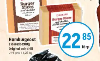 Eurocash Hamburgeost Eldorado 200g Original och chili tilbud