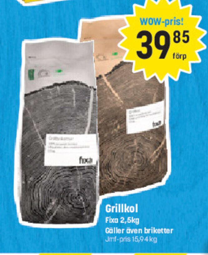 eurocash Grillkol Fixa tilbud