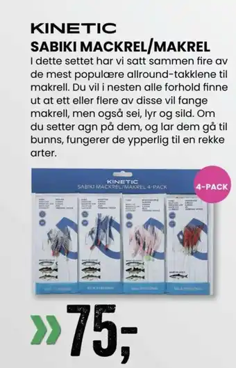Sport Outlet KINETIC SABIKI MACKREL/MAKREL tilbud