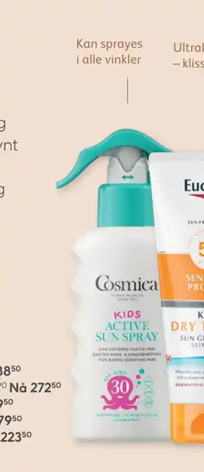Vitusapotek Cosmica kids sun spray spf 30 tilbud