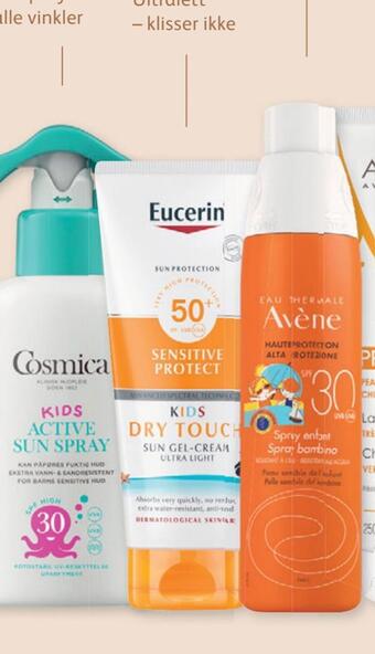Vitusapotek Eucerin sun kids dry touch spf 50+ tilbud