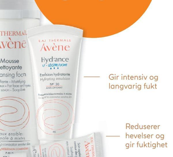 Vitusapotek Avène hydrance uv light dagkrem spf 30 tilbud