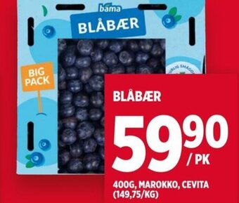 Meny BLÅBÆR tilbud