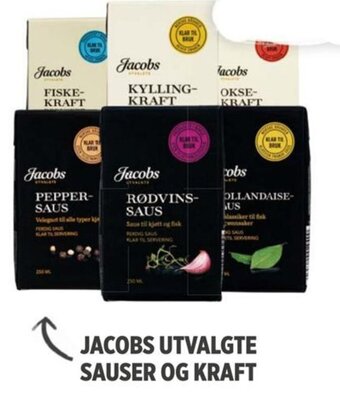 Meny JACOBS UTVALGTE SAUSER OG KRAFT tilbud