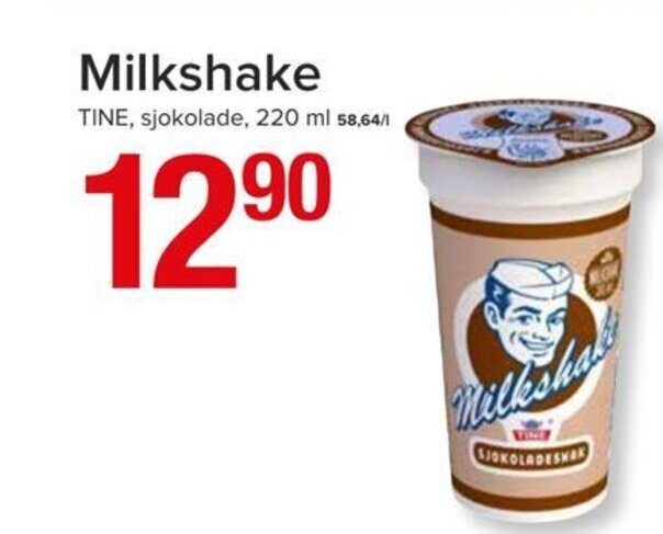 Spar Milkshake tilbud