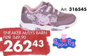 Sparkjøp SNEAKER M/LYS BARN tilbud