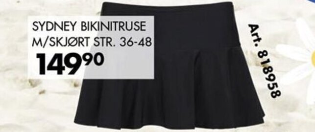 Sparkjøp SYDNEY BIKINITRUSE M/SKJØRT STR. 36-48 tilbud