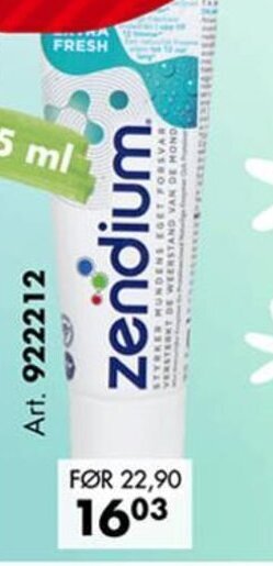 Sparkjøp ALT FRA ZENDIUM tilbud