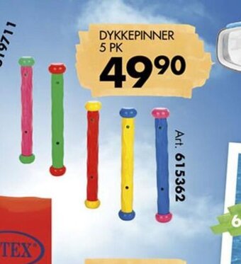 Sparkjøp DYKKEPINNER 5 PK tilbud