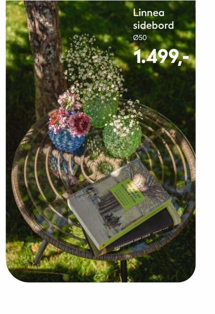 Hageland Linnea sidebord tilbud