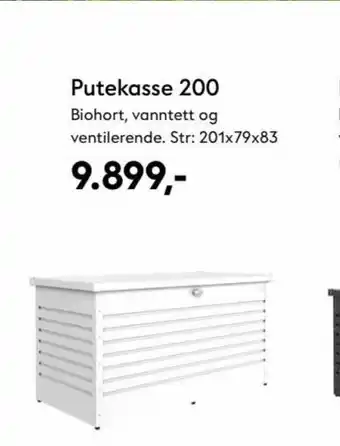 Hageland Putekasse 200 Biohort, vanntett og ventilerende. Str: 201x79x83 tilbud