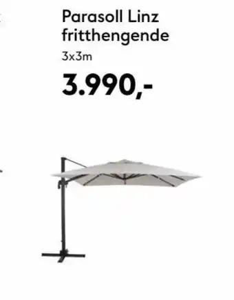 Hageland Parasoll Linz fritthengende tilbud