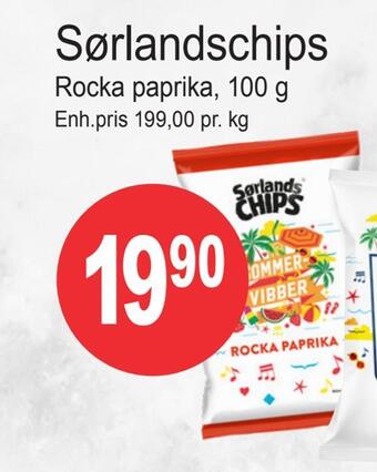 Joker Sørlandschips tilbud