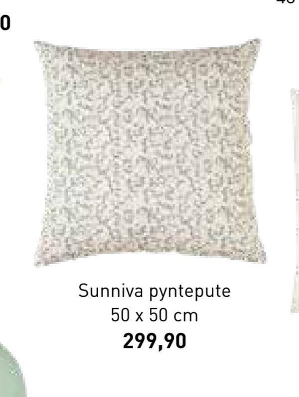 Kid Interiør Sunniva pyntepute 50 x 50 cm tilbud