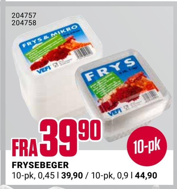 Europris Frysebeger tilbud