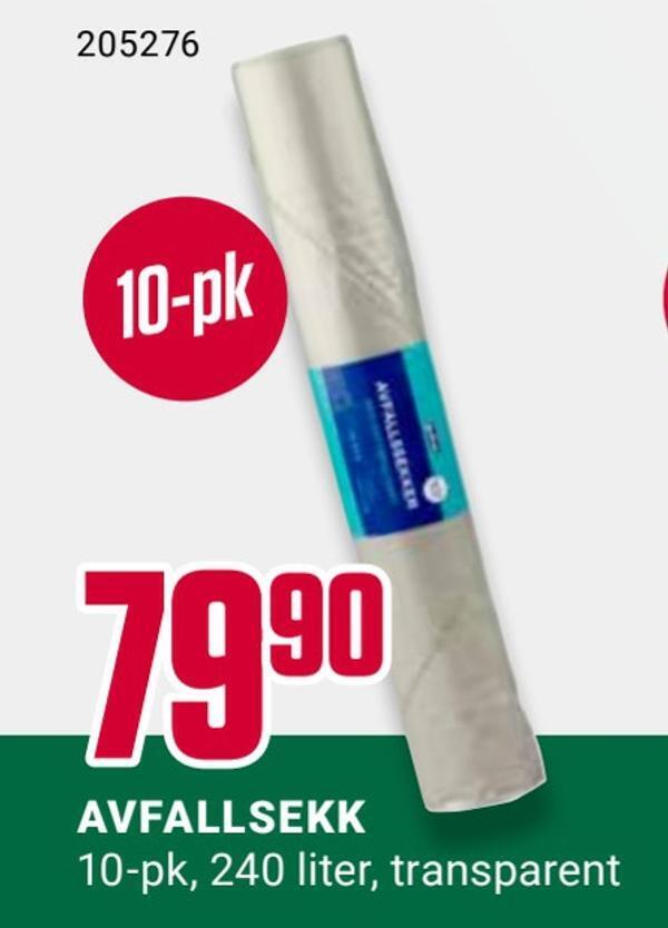 Europris Avfallsekk tilbud