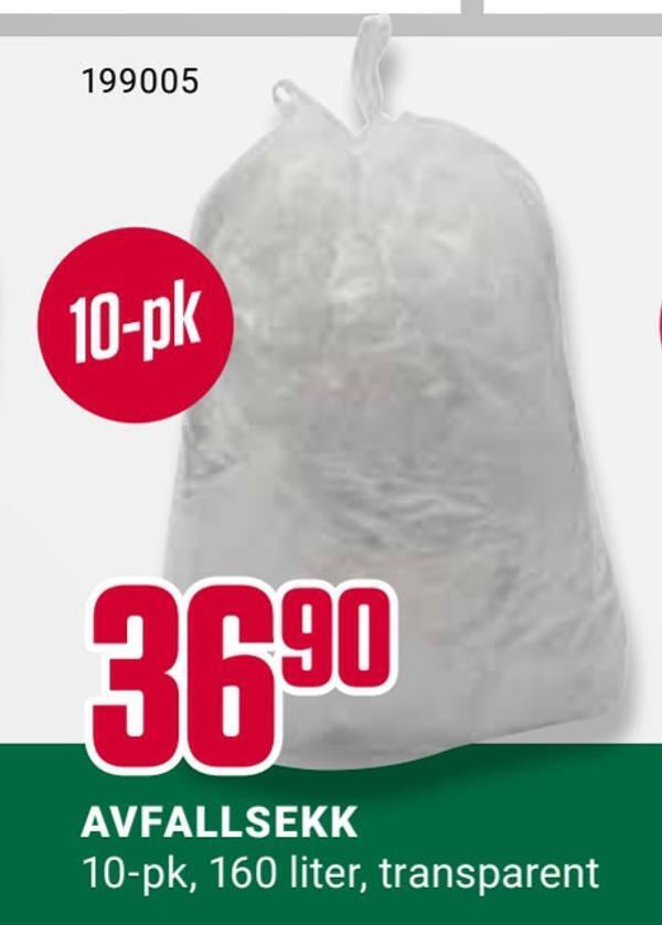 Europris Avfallsekk tilbud