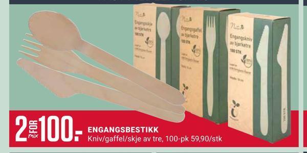 Europris Engangsbestikk tilbud