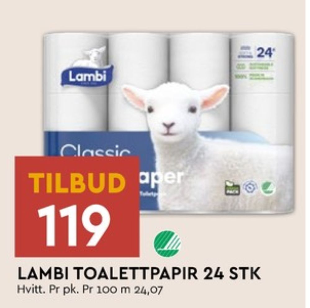 Coop Mega Classic toalettpapir tilbud