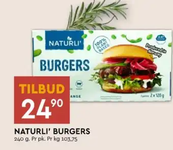Coop Mega Naturli vegetarburger tilbud