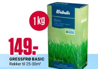 Europris Weibulls gressfrø tilbud