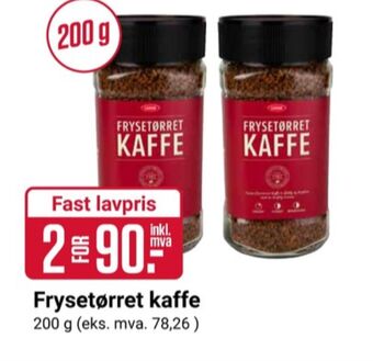 Europris Luxus instant kaffe tilbud