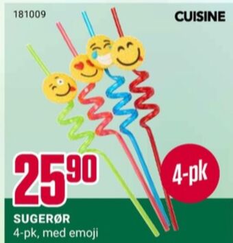 Europris Cuisine sugerør tilbud