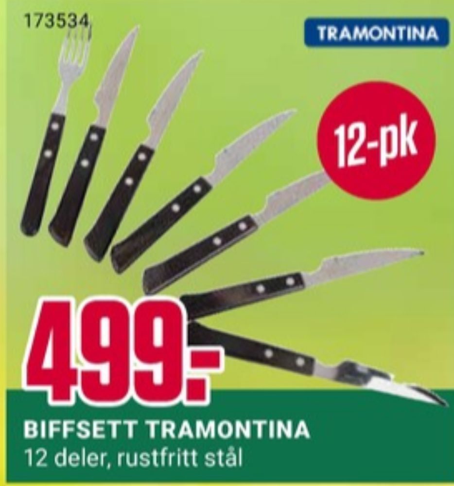 Europris Tramontina bestikk tilbud