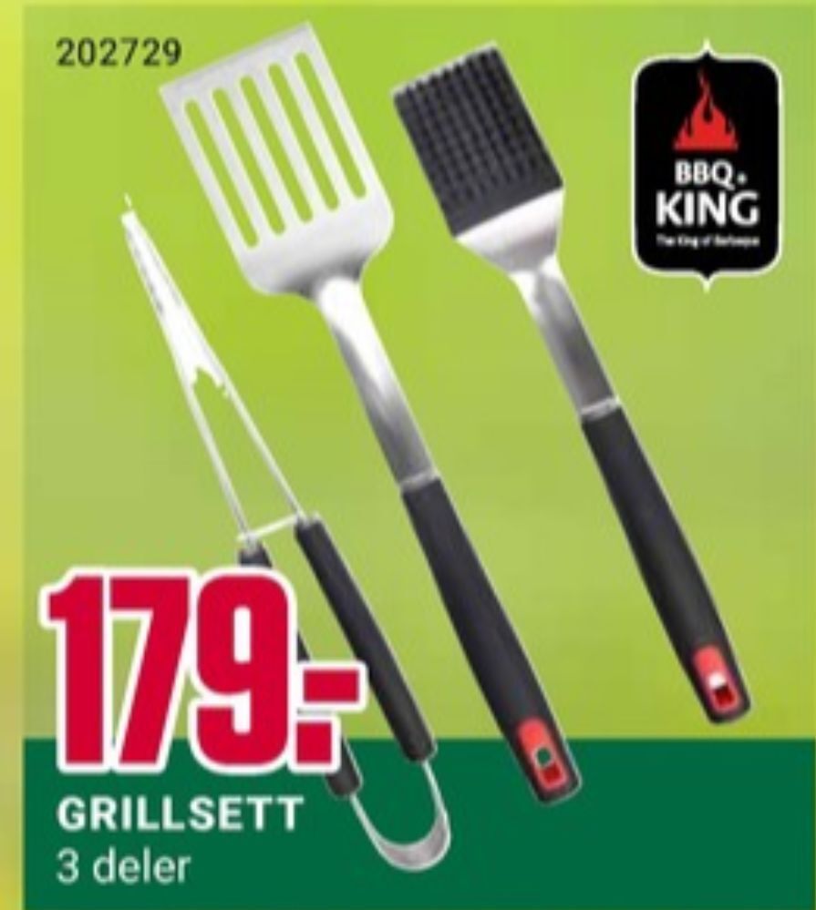 Europris Bbq king grillredskap tilbud