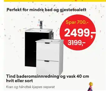 Right Price Tiles Tind baderomsinnredning og vask tilbud