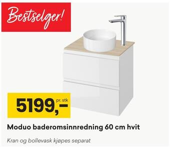 Right Price Tiles Moduo baderomsinnredning 60 cm hvit tilbud