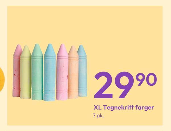 Gigaboks Xl tegnekritt farger tilbud