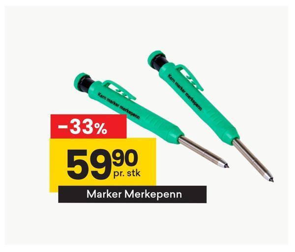 Right Price Tiles Marker merkepenn tilbud