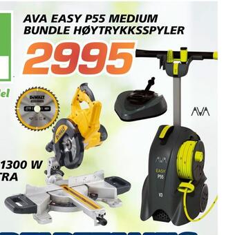 Coop Byggmix Ava easy p55 medium bundle høytrykksspyler tilbud