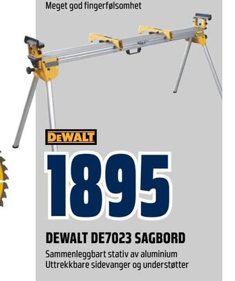 Obs Bygg Dewalt de7023 sagbord tilbud