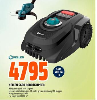 Obs Bygg Kellen s600 robotklipper tilbud