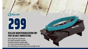 Obs Bygg Kellen monteringsverktøy for skjult innfesting tilbud